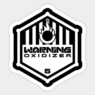 Warning: Oxidizer Sticker